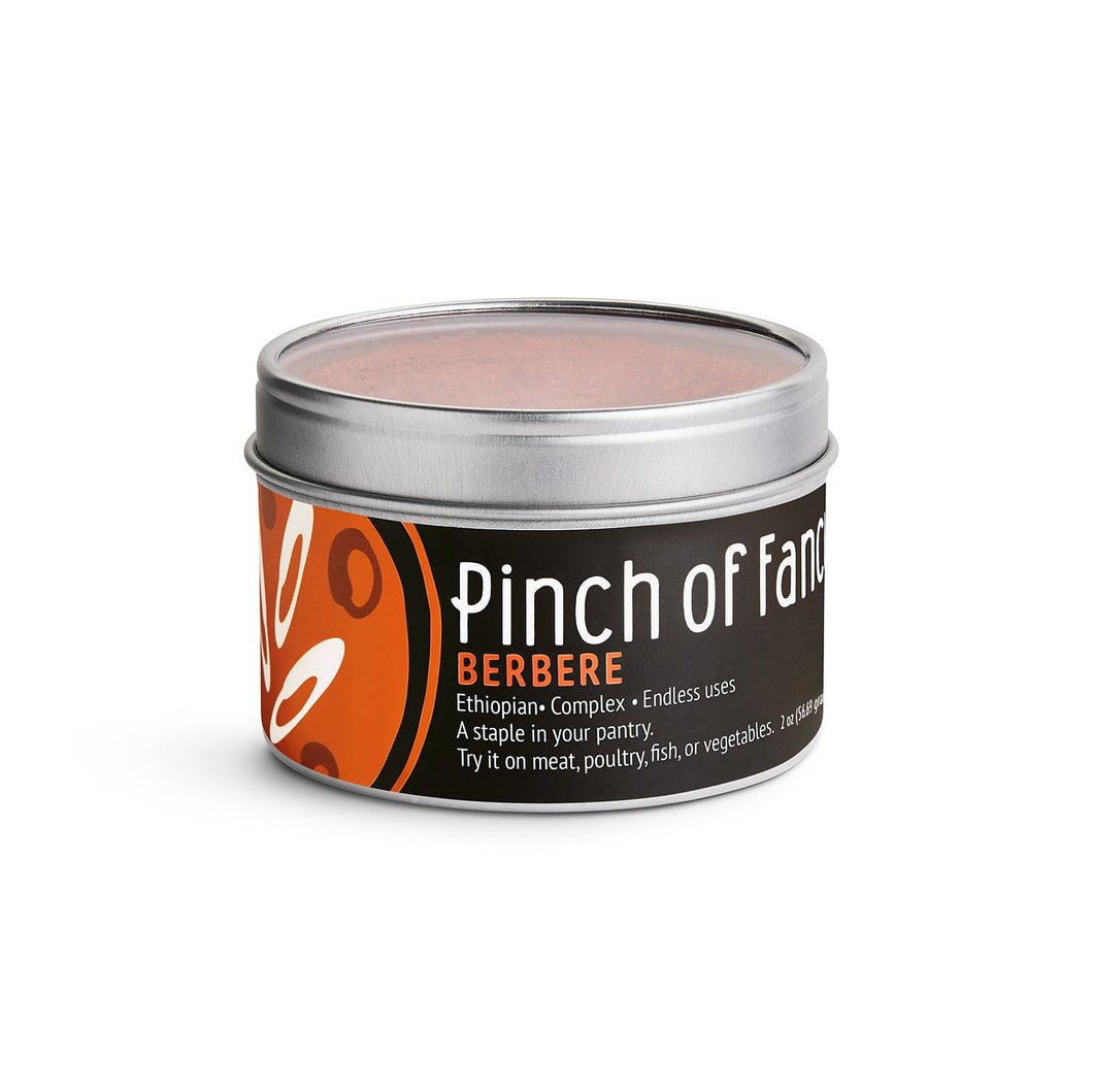 Pinch of Fancy Berbere Ethiopian Blend, Sweet Spicy Umami Paprika Dry Spice Seasoning for Marinades, Soups, Sauces - 2 oz Tin